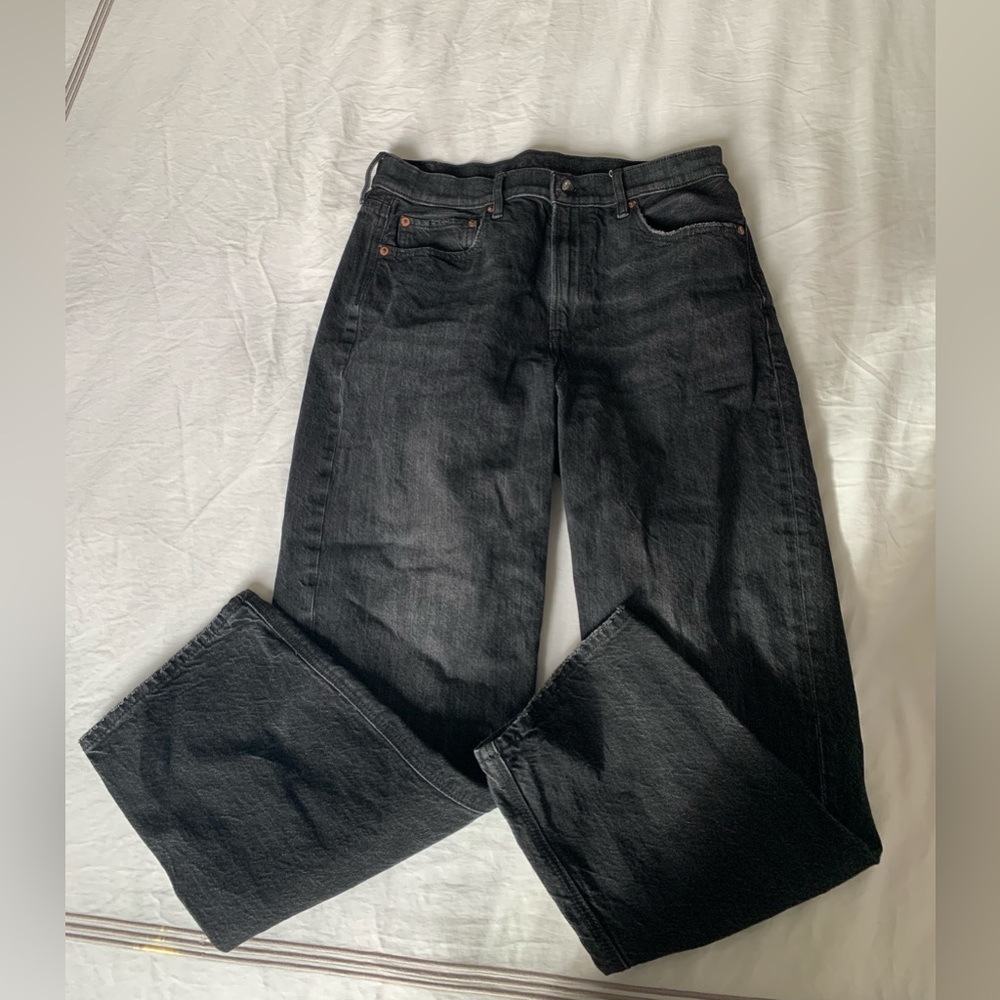 American Eagle Outfitters Black Straight Leg Jeans